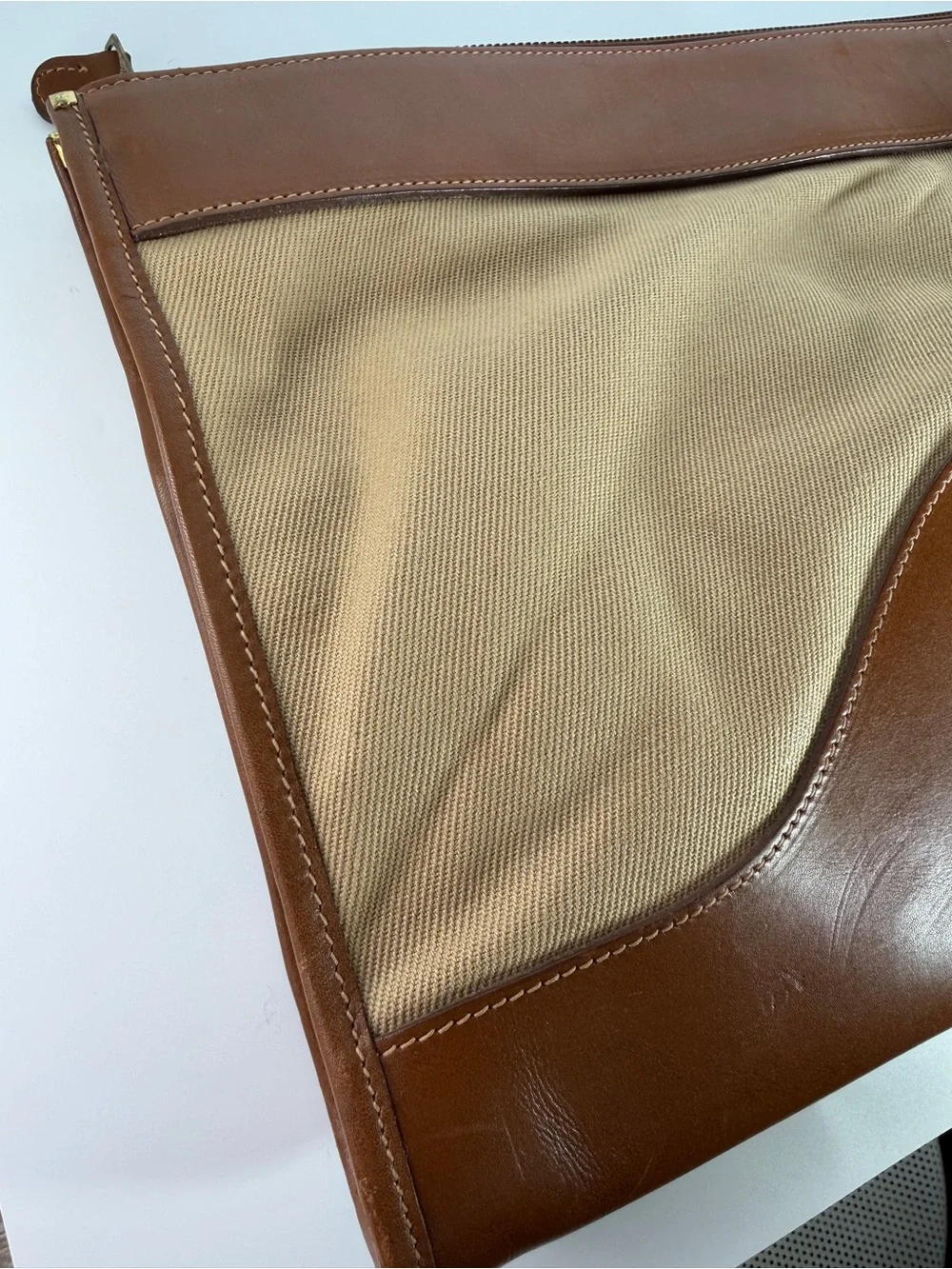 Ghurka Marley Hodgson Pit Briefcase No 7 The Docket 1991 Twill/Leather Excellent